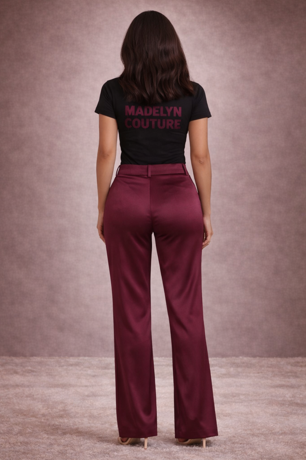 Bebe High Waist Ultra Wide Leg Satin Pants