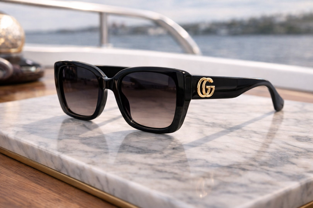 Gucci Square Logo Glasses