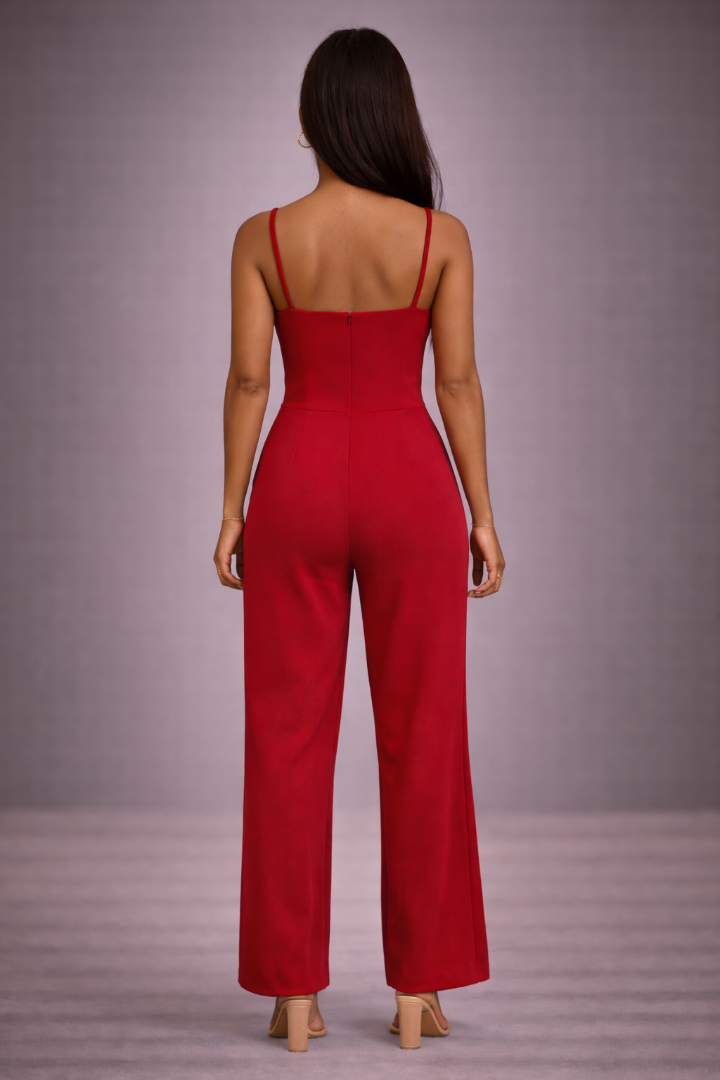 Madelyn Couture Crimson Muse Jumpsuit