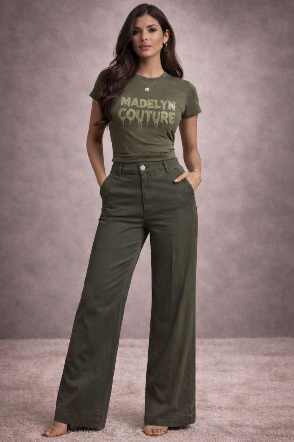 Joe's Jeans "The Mia" Coated Skinny Jeans Forest