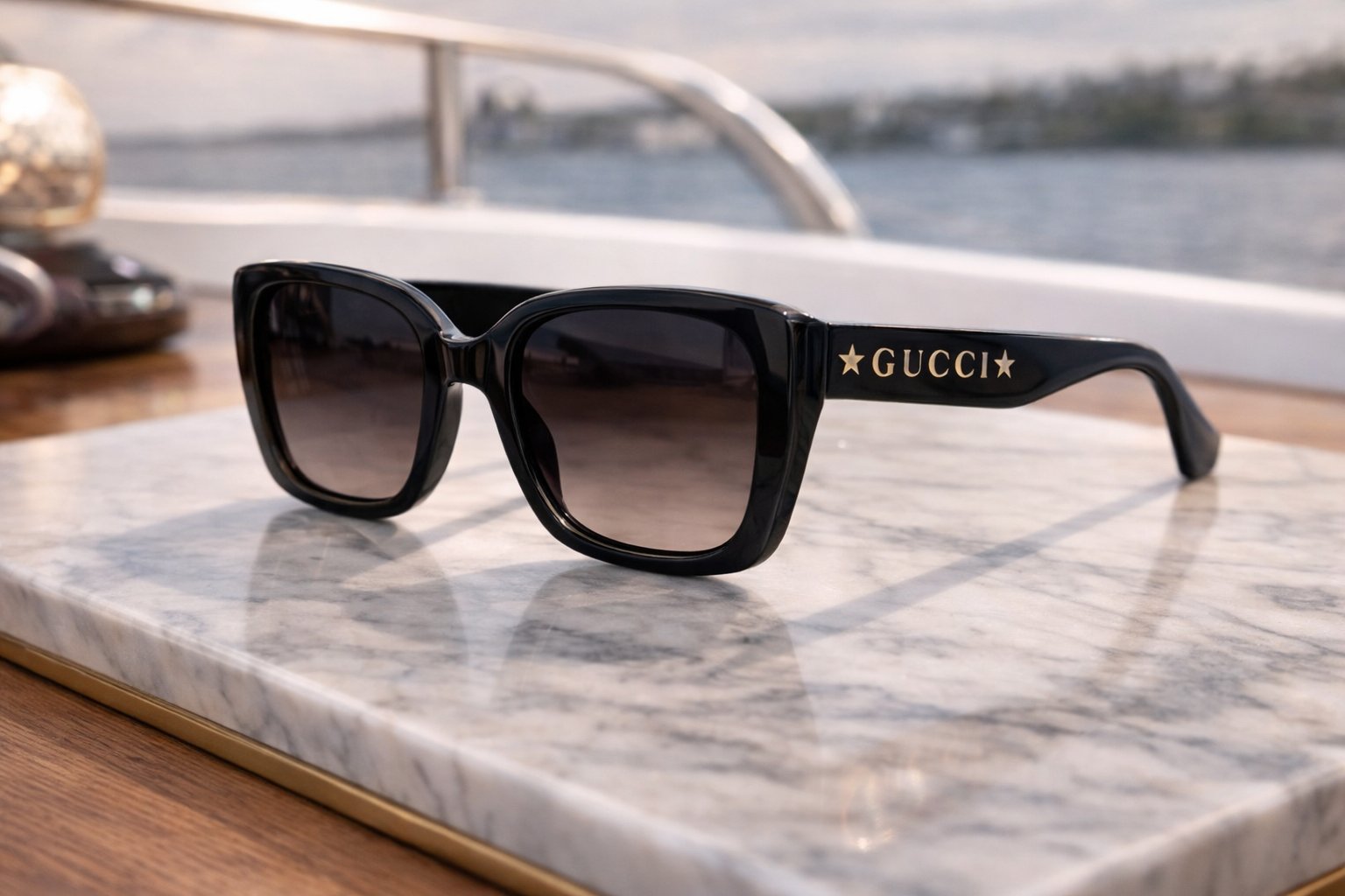 Gucci  Square Logo Glasses