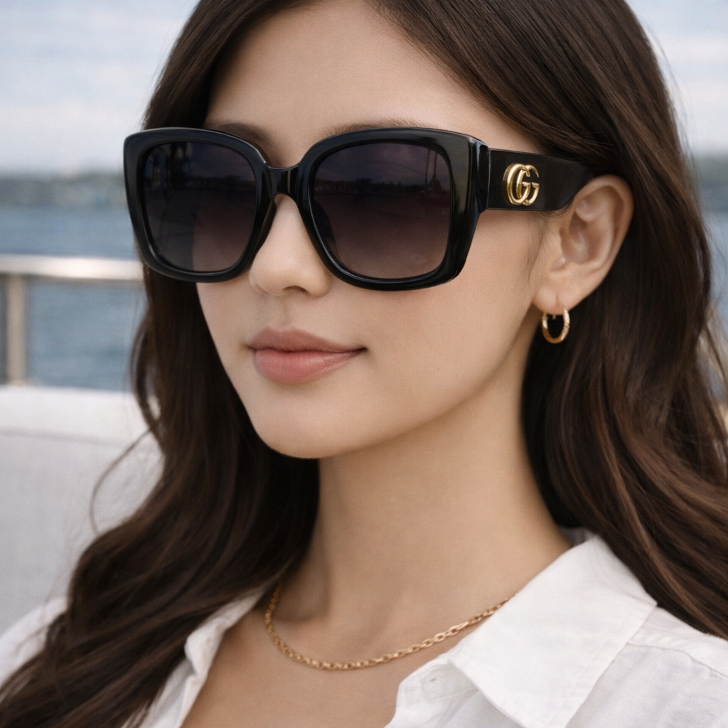 Gucci Square Logo Glasses