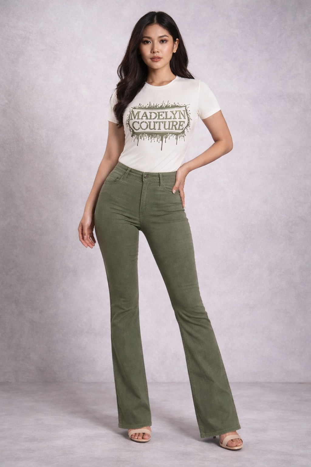 Mx Jeans High Rise Olive Skinny Pants