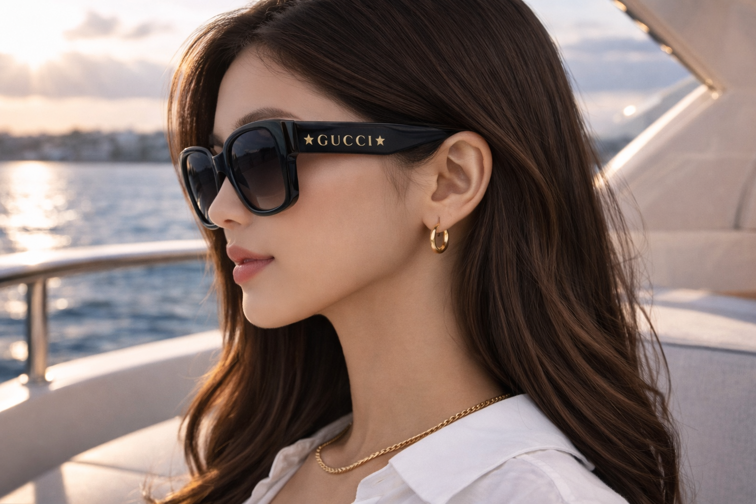 Gucci  Square Logo Glasses