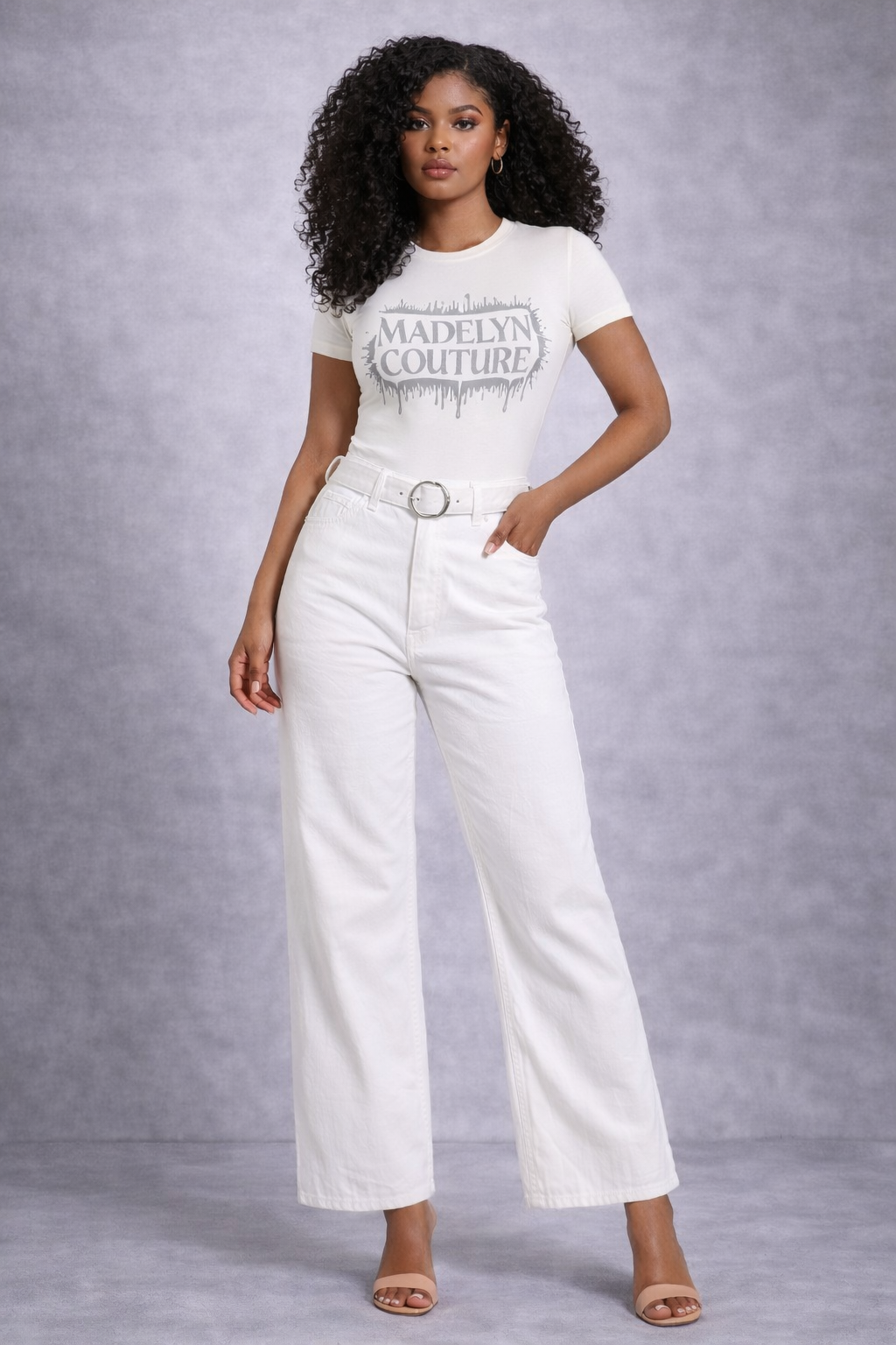 Rag & Bone Andi High Rise Wide Leg Jeans- Optic White