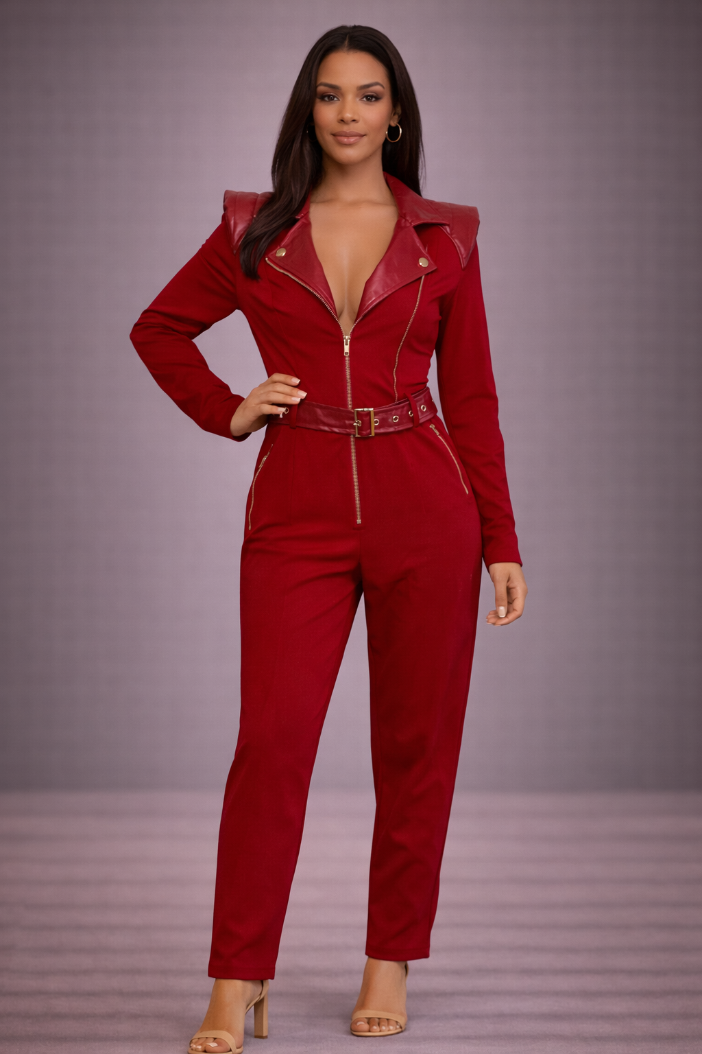 Madelyn Couture Scarlet Command Jumpsuit